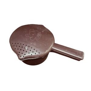 Pampered Chef Micro Cooker Microwave Steamer Strainer Black 4 Cup 1Qt‎ Vintage